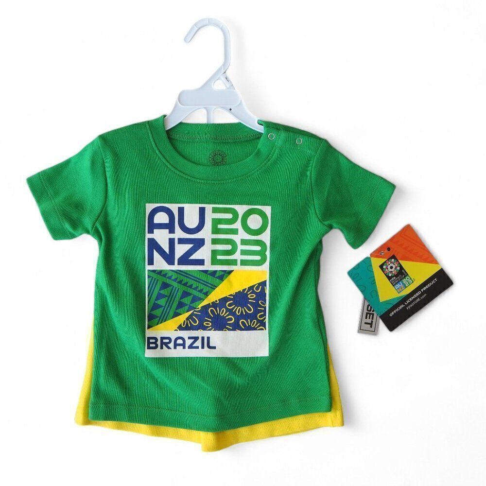 Outerstuff FIFA Women's World Cup Brazil 2 Piece Shorts /‎ Shirt Set Toddler 2T